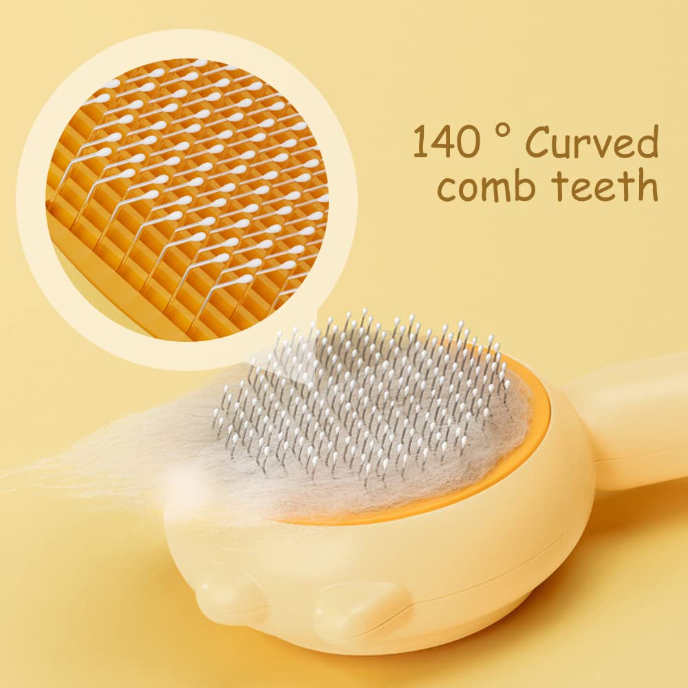 Supplier photo: close-up of the 140-degree curved stainless steel comb teeth with rounded tips