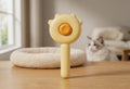 FurGlide self-cleaning pet brush in yellow